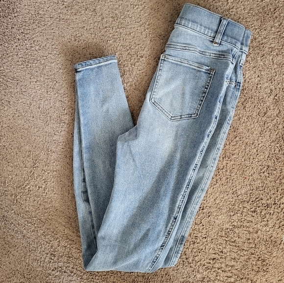 Spanx Denim Vintage Wash Skinny Jeans Tummy Control XS - Picture 5 of 9